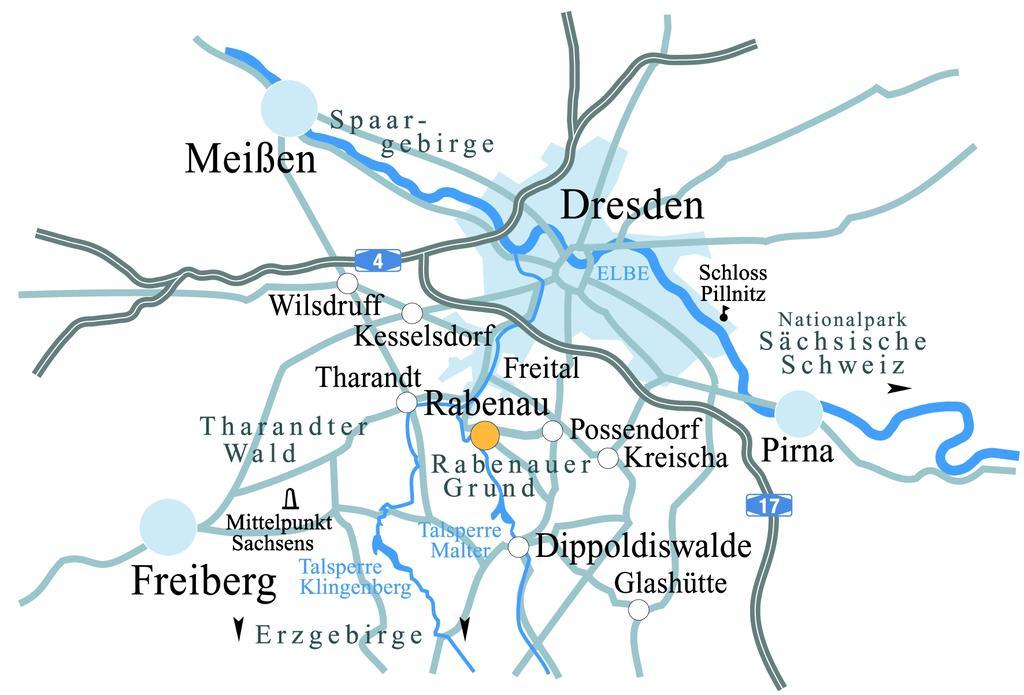 Hotel Rabennest Rabenau Buitenkant foto